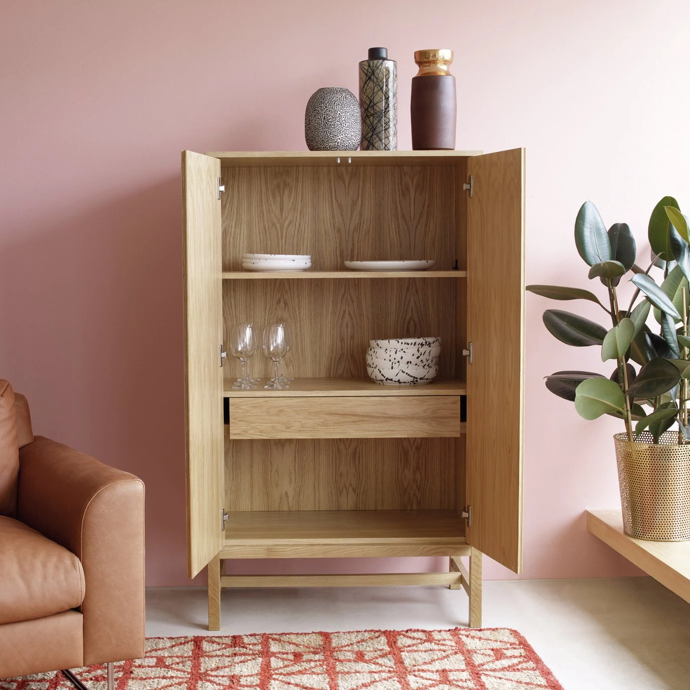 Best Price - Habitat Drio 2 Door Oak Cupboard Sideboards - Image 2