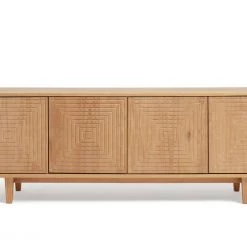Best Price - Habitat Grooved Storage 4 Door Sideboard Pine Sideboards