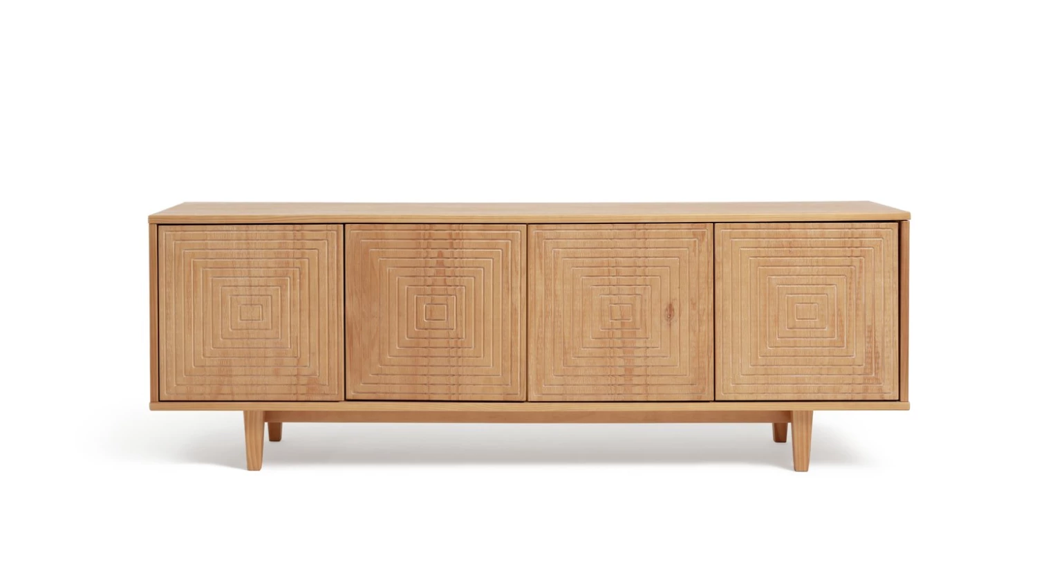 Best Price - Habitat Grooved Storage 4 Door Sideboard Pine Sideboards