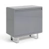 Best Price - Habitat Sleigh 2 Door Sideboard Gloss Grey Storage