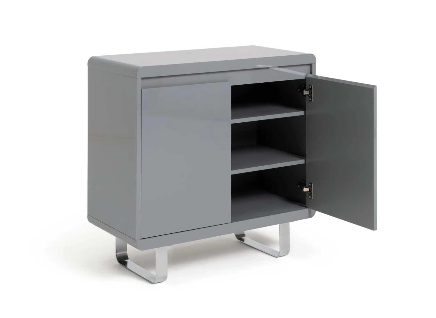 Best Price - Habitat Sleigh 2 Door Sideboard Gloss Grey Storage - Image 4