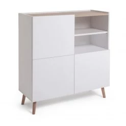 Flash Sale - Habitat Skandi 3 Door Sideboard White Two Tone Storage