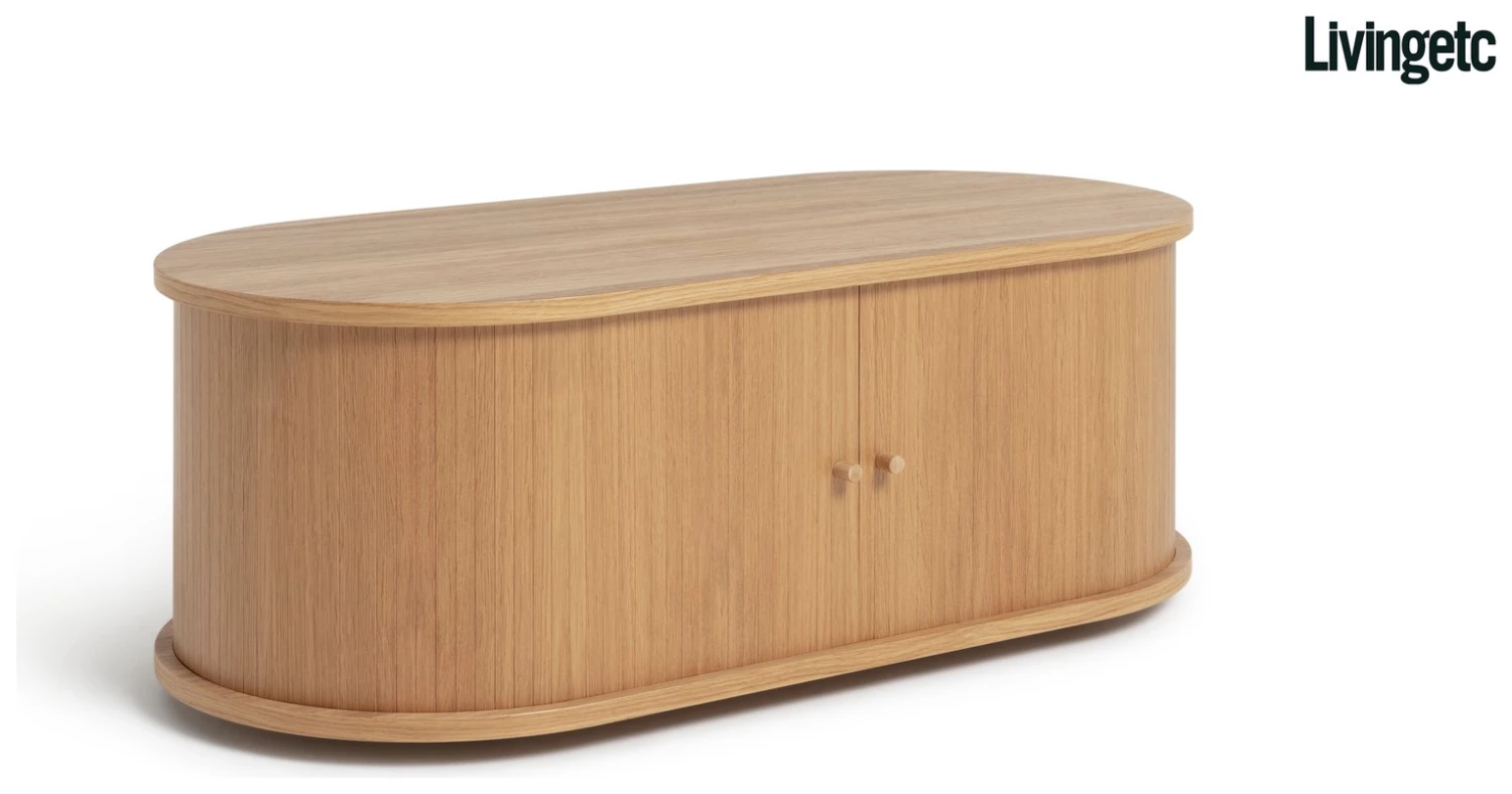 Free Shipping - Habitat Tambor 1 Door Large Sideboard Oak Storage