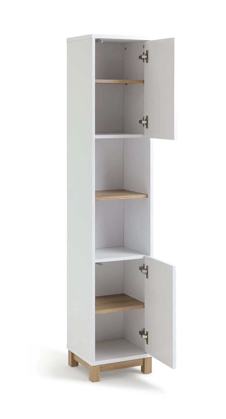 Best Price - Habitat Zander Tallboy White Freestanding Bathroom Cabinets - Image 3