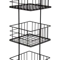 On Sale - Habitat 3 Tier Wire Mesh Storage Caddy Black Bathroom Storage
