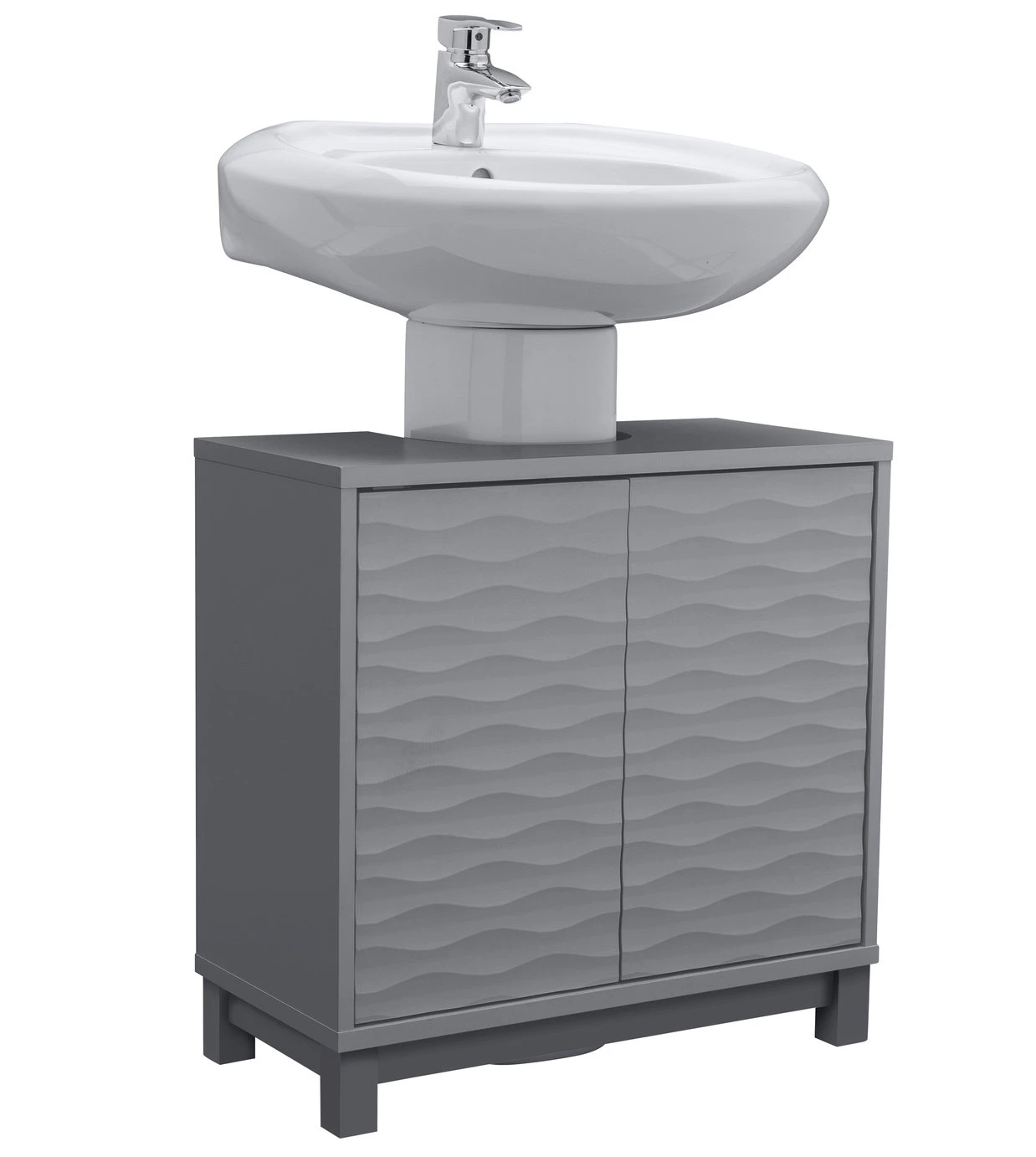 Flash Sale - Habitat Zander Under Sink Unit Grey Bathroom Storage