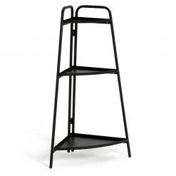 Flash Sale - Habitat Metal Plant Shelving Unit Black Bookcases And Shelving