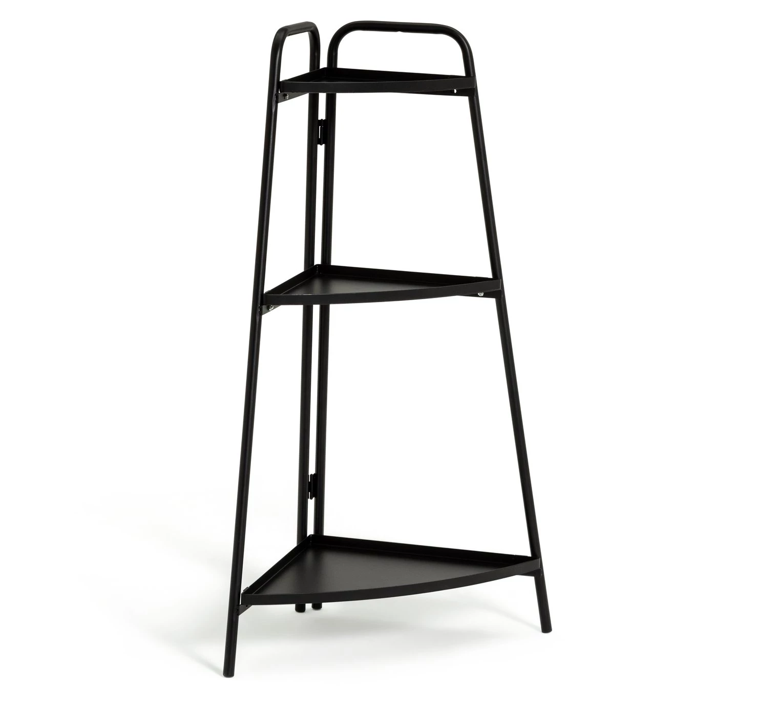 Flash Sale - Habitat Metal Plant Shelving Unit Black Bookcases And Shelving