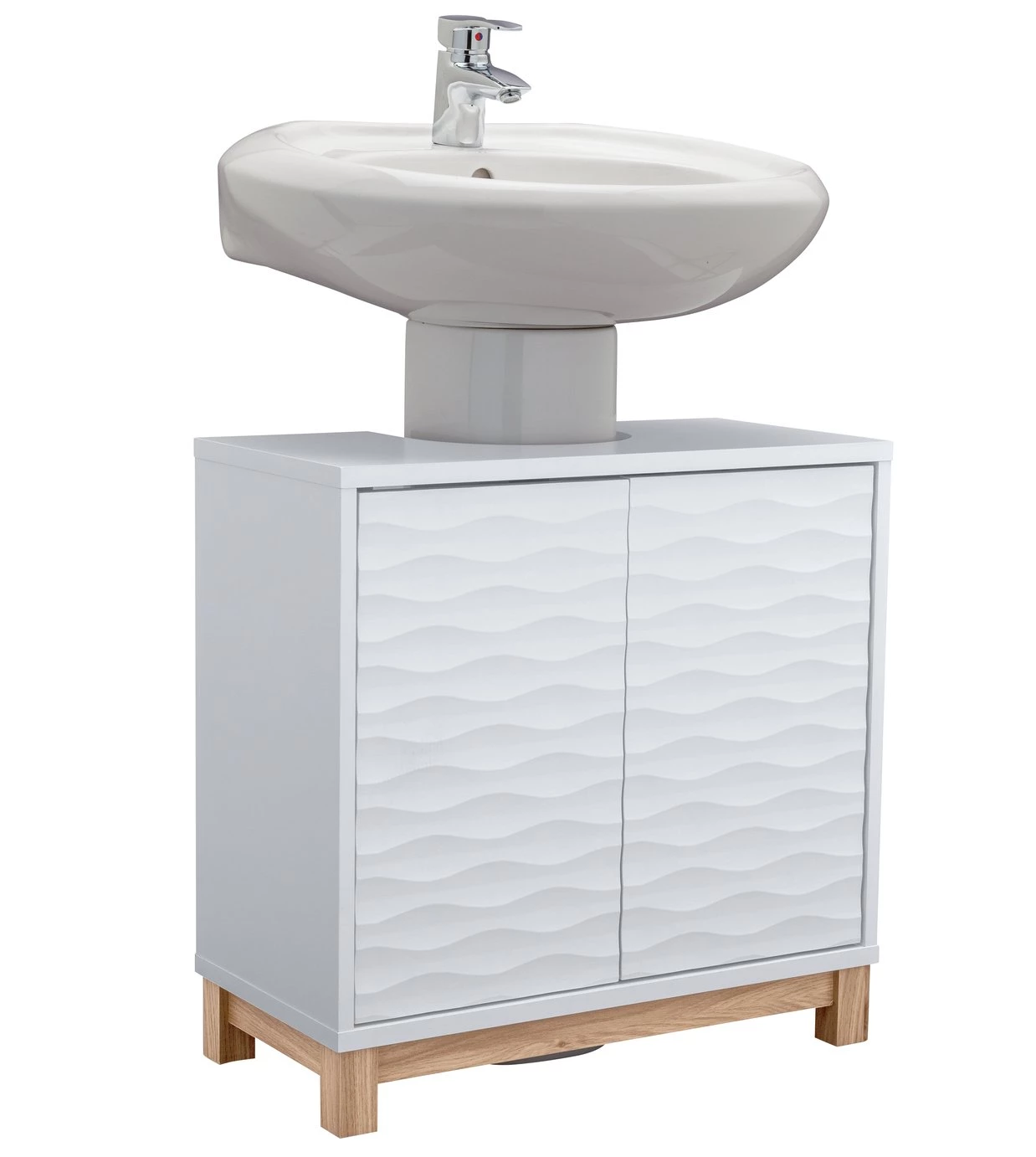 Flash Sale - Habitat Zander Under Sink Unit White Under Sink Storage