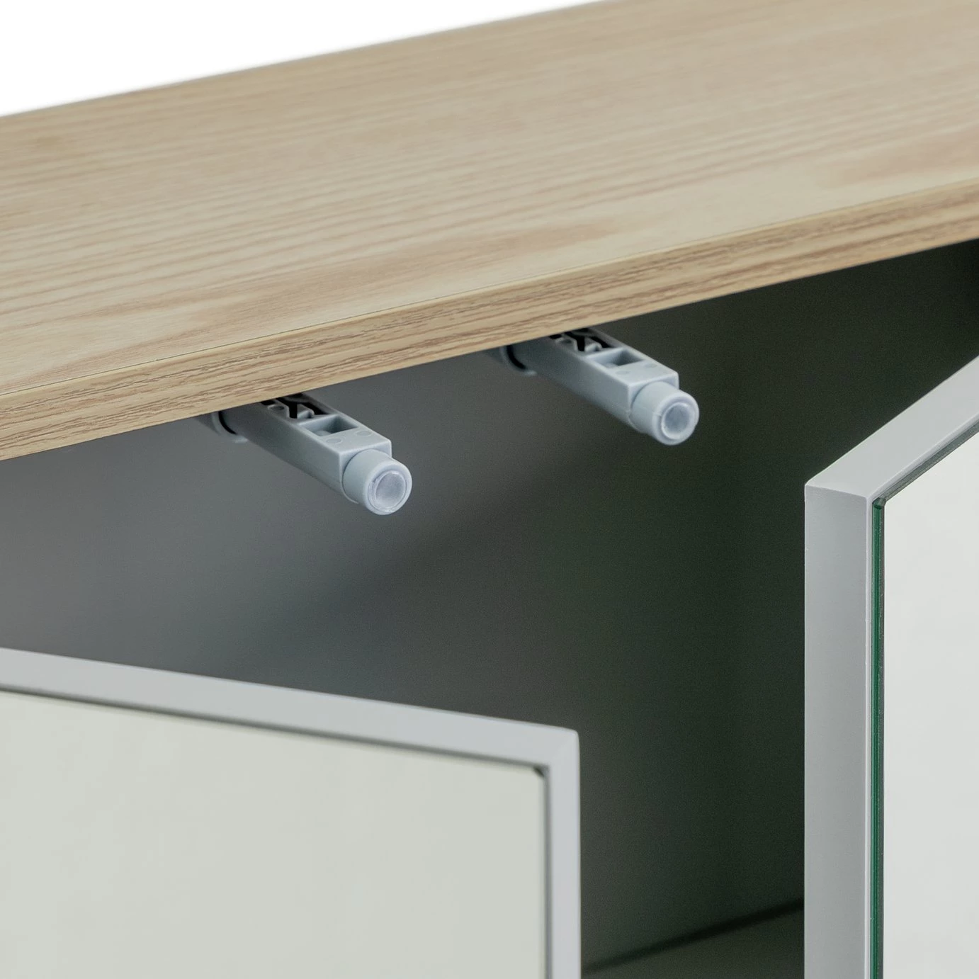 Shipping Included - Habitat Freja 2 Door Mirrored Cabinet Grey Bathroom Storage - Image 8