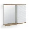Shipping Included - Habitat Zander Mirrored Cabinet White Furniture