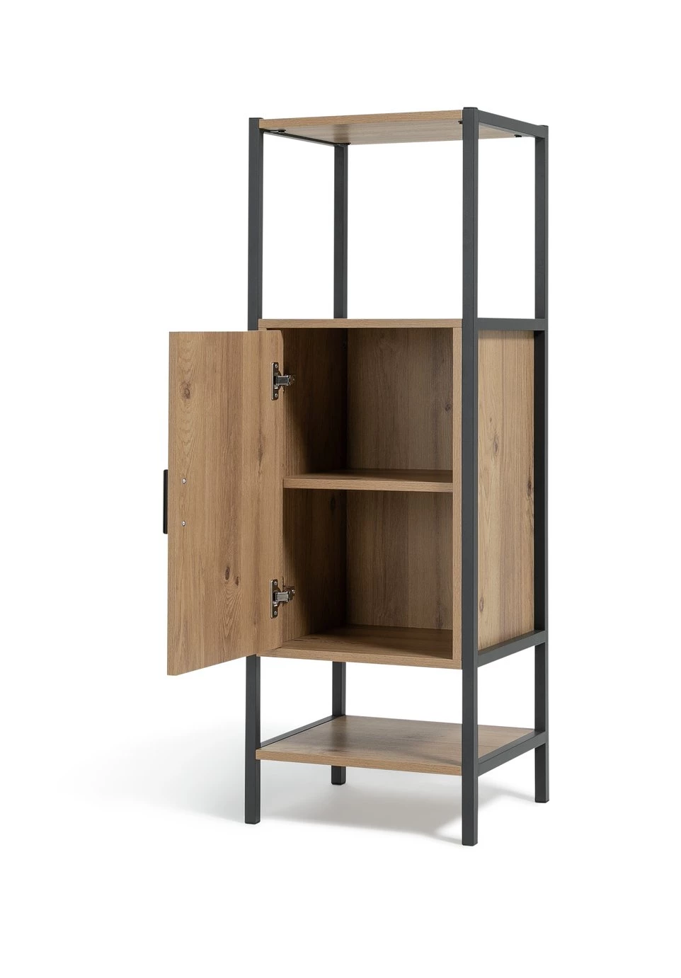 Discount - Habitat Loft Living 1 Door Cabinet Oak Freestanding Bathroom Cabinets - Image 5