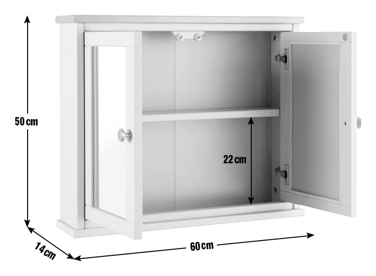 Shipping Included - Habitat Bournemouth 2 Door Cabinet Bathroom Storage - Image 4