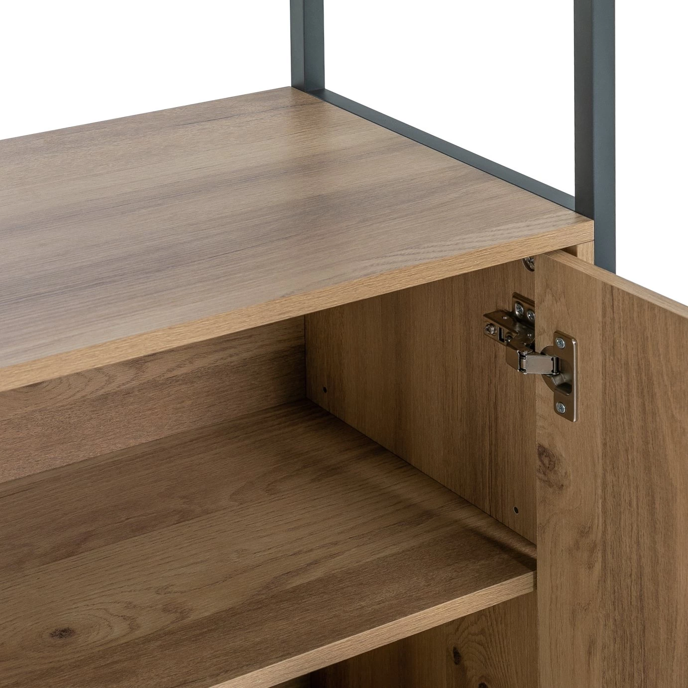 Free Shipping - Habitat Loft Living 2 Door Cabinet Oak Freestanding Bathroom Cabinets - Image 9