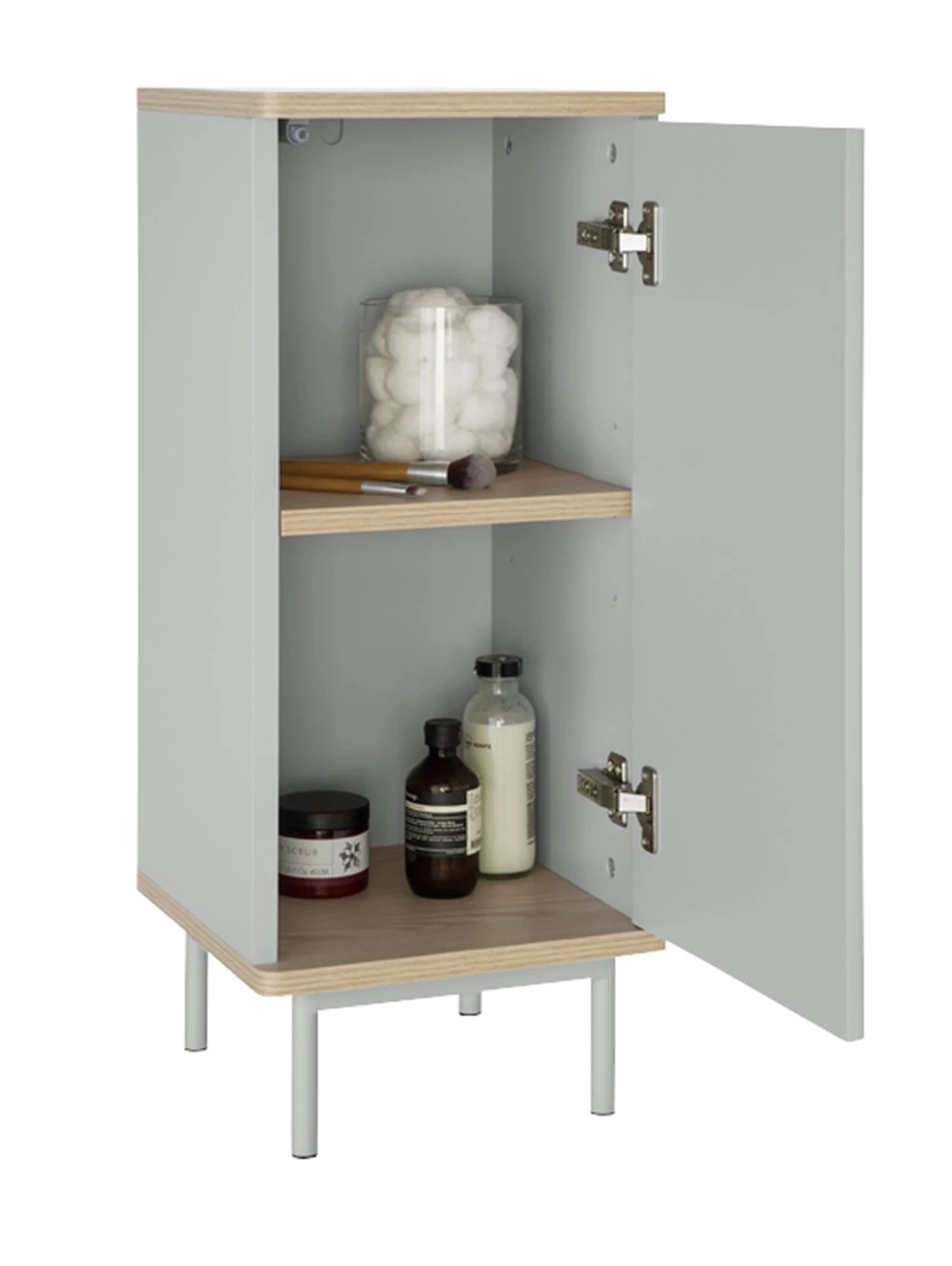 Discount - Habitat Freja 1 Door Cabinet Grey Furniture - Image 5