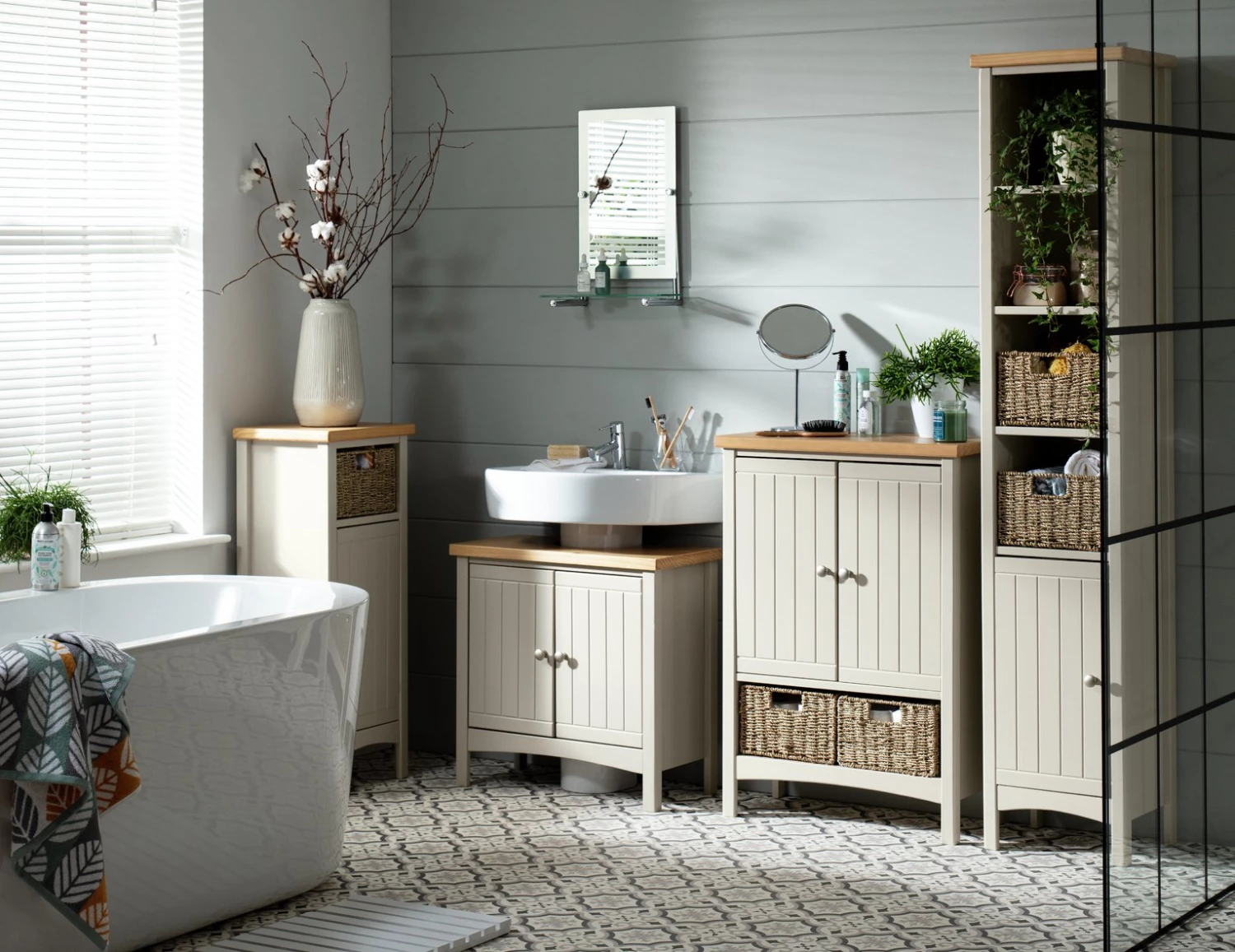 Discount - Habitat Bournemouth Tallboy Freestanding Bathroom Cabinets - Image 2