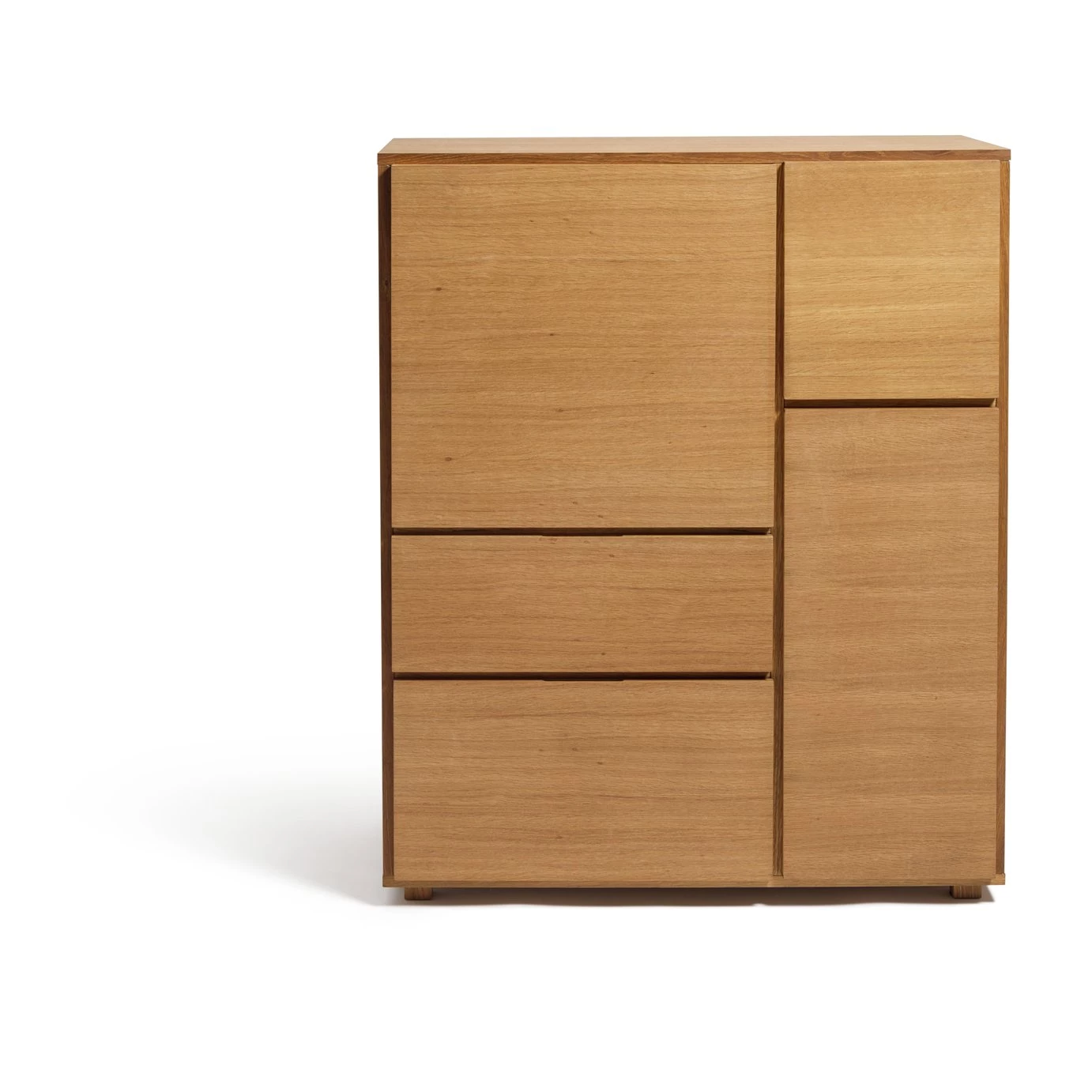 Shipping Included - Habitat Block 4 Door Storage Cabinet Oak Display Cabinets - Image 3