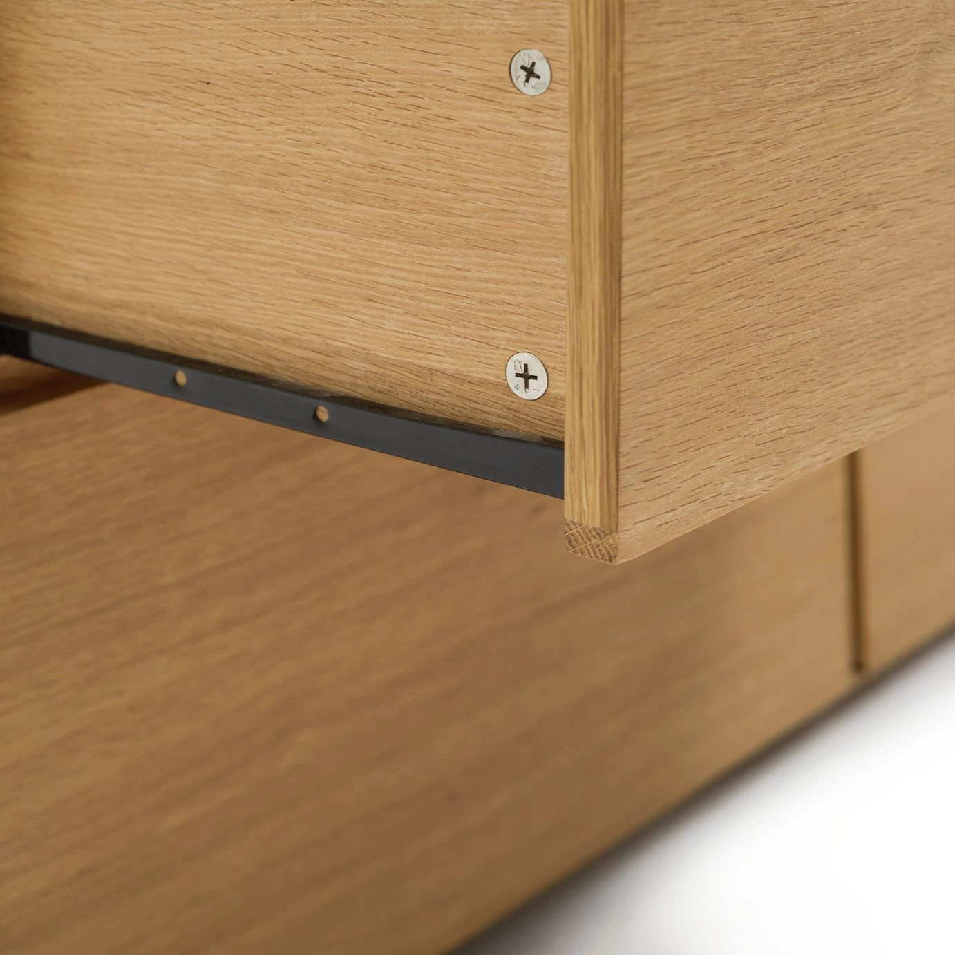 Shipping Included - Habitat Block 4 Door Storage Cabinet Oak Display Cabinets - Image 7