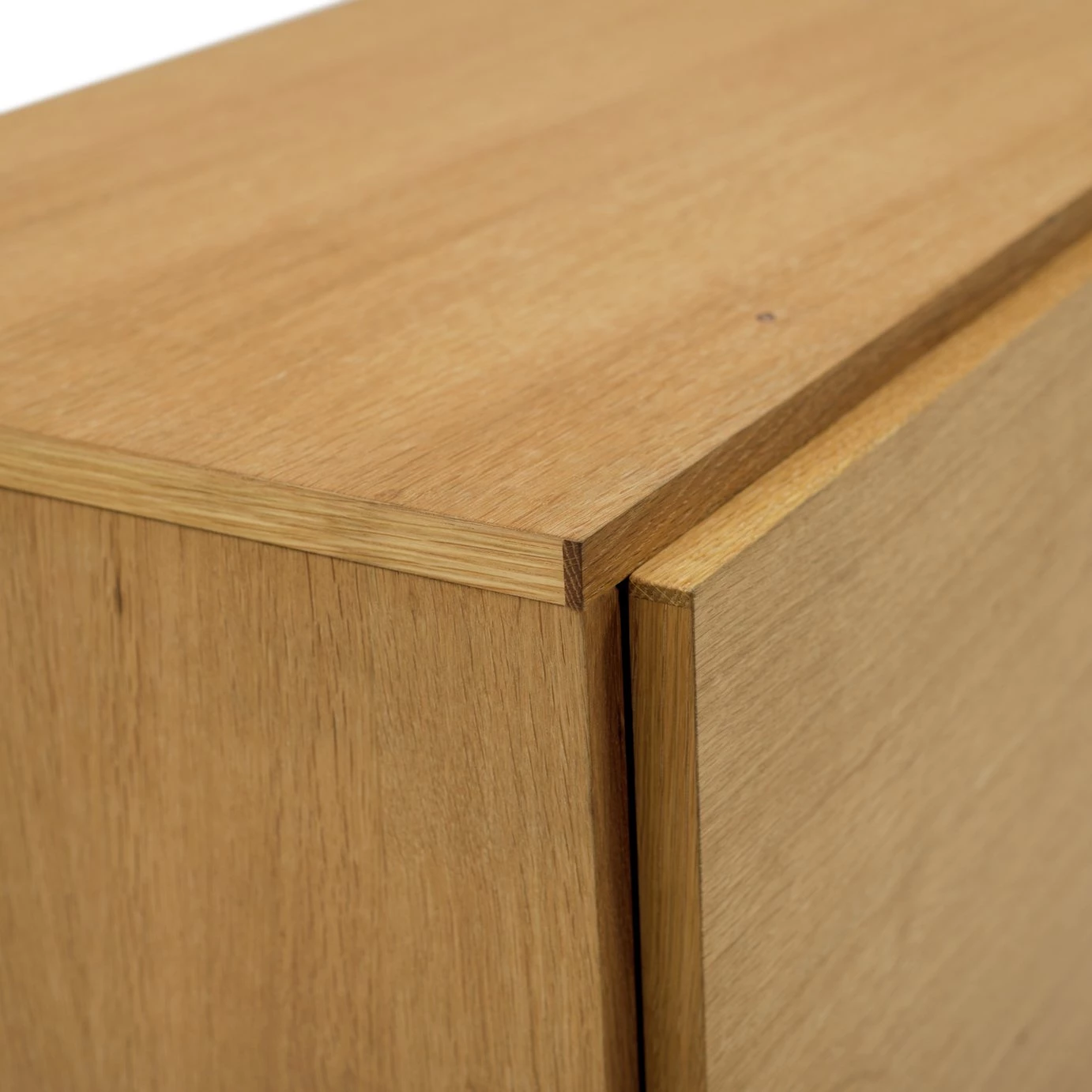 Shipping Included - Habitat Block 4 Door Storage Cabinet Oak Display Cabinets - Image 8