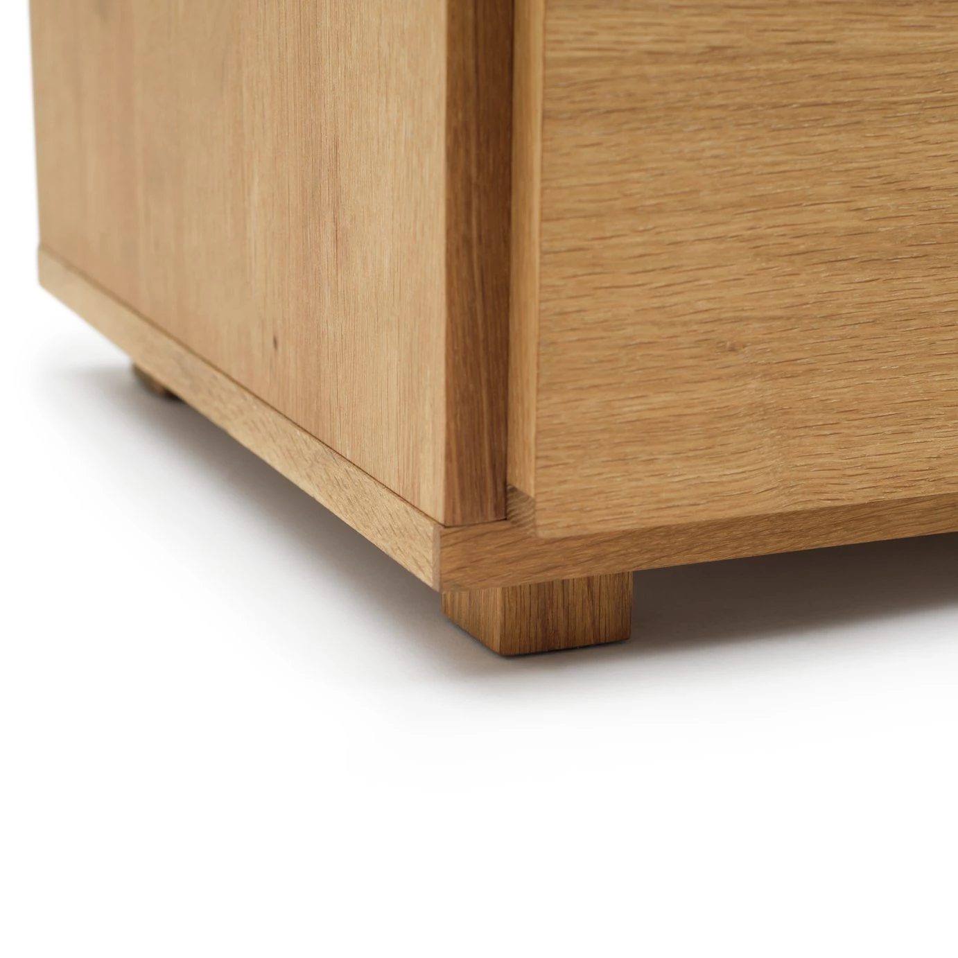 Shipping Included - Habitat Block 4 Door Storage Cabinet Oak Display Cabinets - Image 9