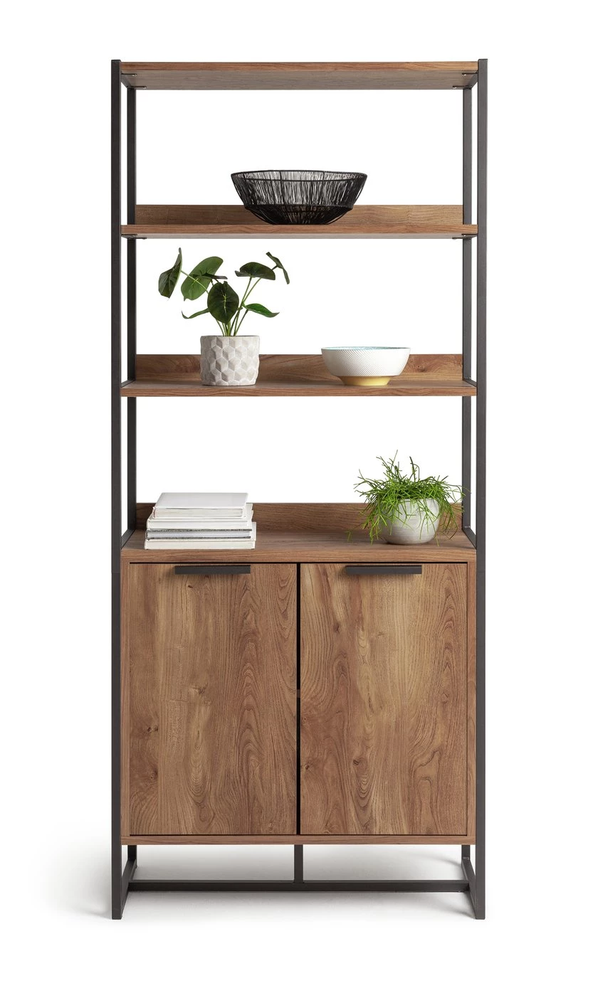 Best Price - Argos Home Habitat Nomad Display Cabinet Oak Effect Display Cabinets - Image 3