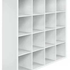 Discount - Habitat Squares Plus 16 Cube Storage Unit White Bookcases And Shelving