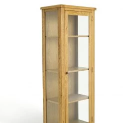 Flash Sale - Habitat Kent 1 Door Display Cabinet Oak Furniture