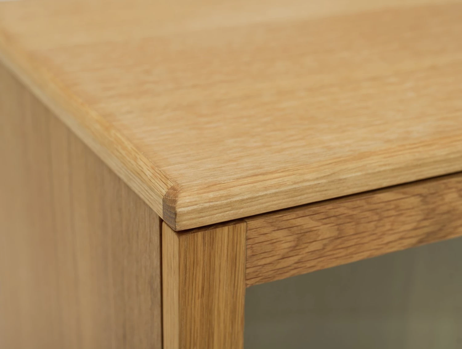 Best Price - Habitat Oiled 2 Door Glass Display Cabinet Oak Display Cabinets - Image 6