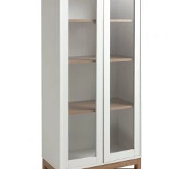 Free Shipping - Habitat Zander Display Unit White & Oak Effect Display Cabinets