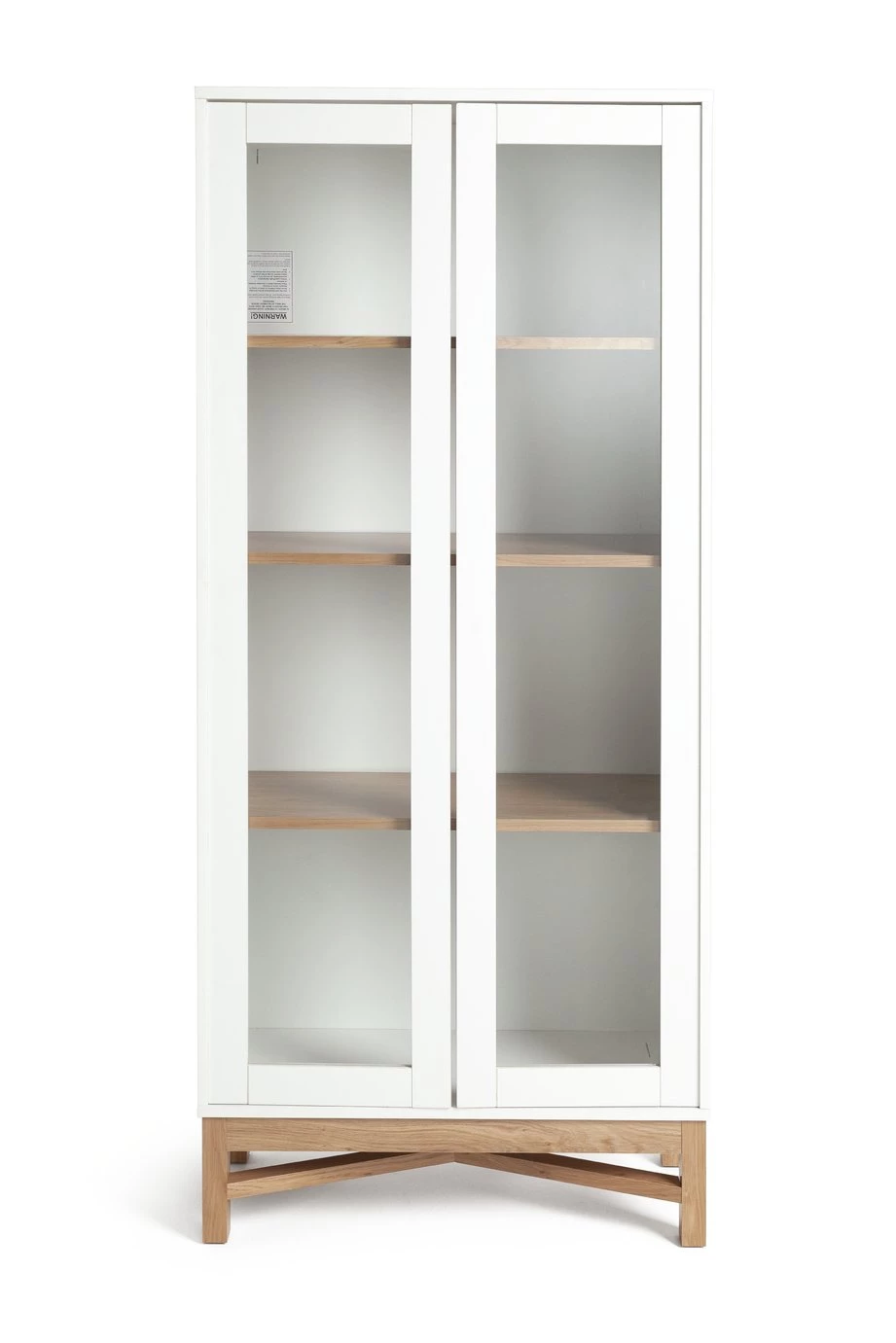 Free Shipping - Habitat Zander Display Unit White & Oak Effect Display Cabinets - Image 4
