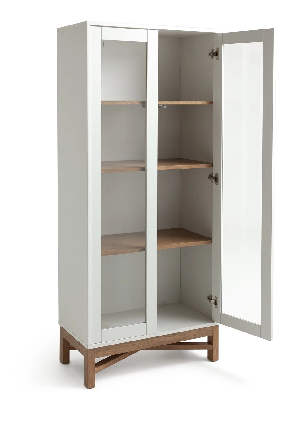 Free Shipping - Habitat Zander Display Unit White & Oak Effect Display Cabinets - Image 6