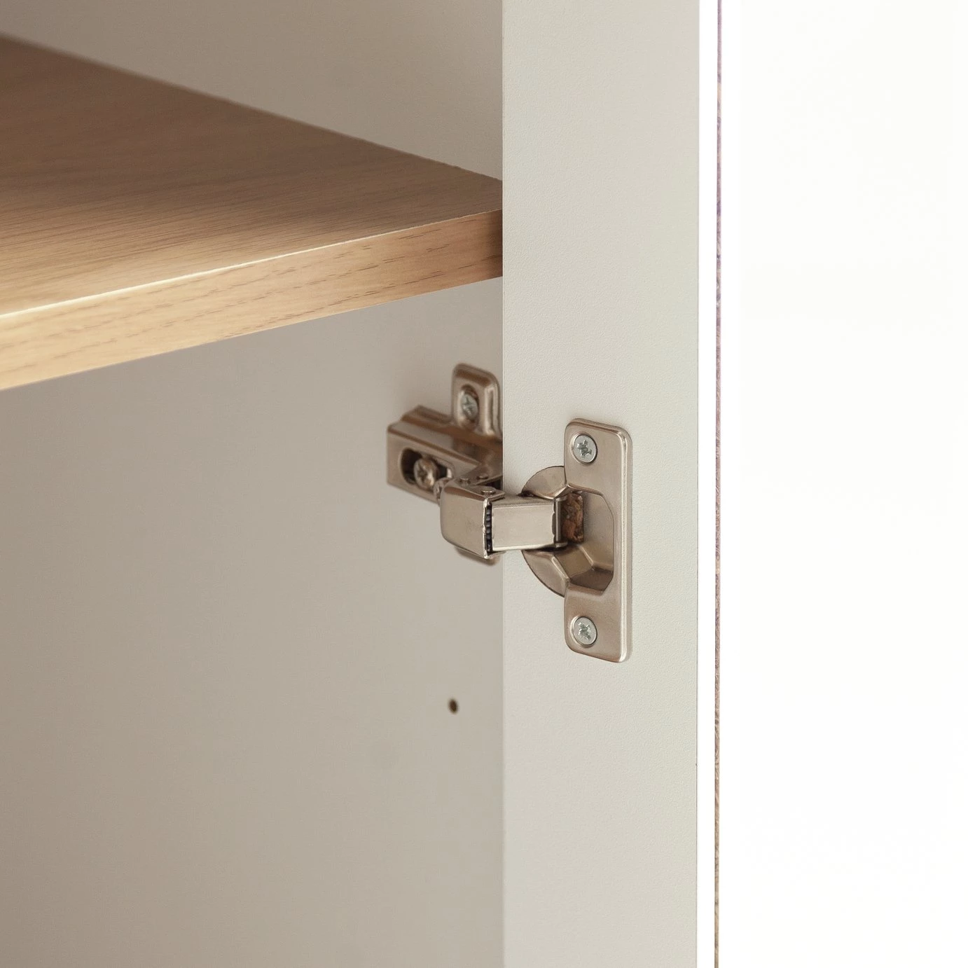 Free Shipping - Habitat Zander Display Unit White & Oak Effect Display Cabinets - Image 7