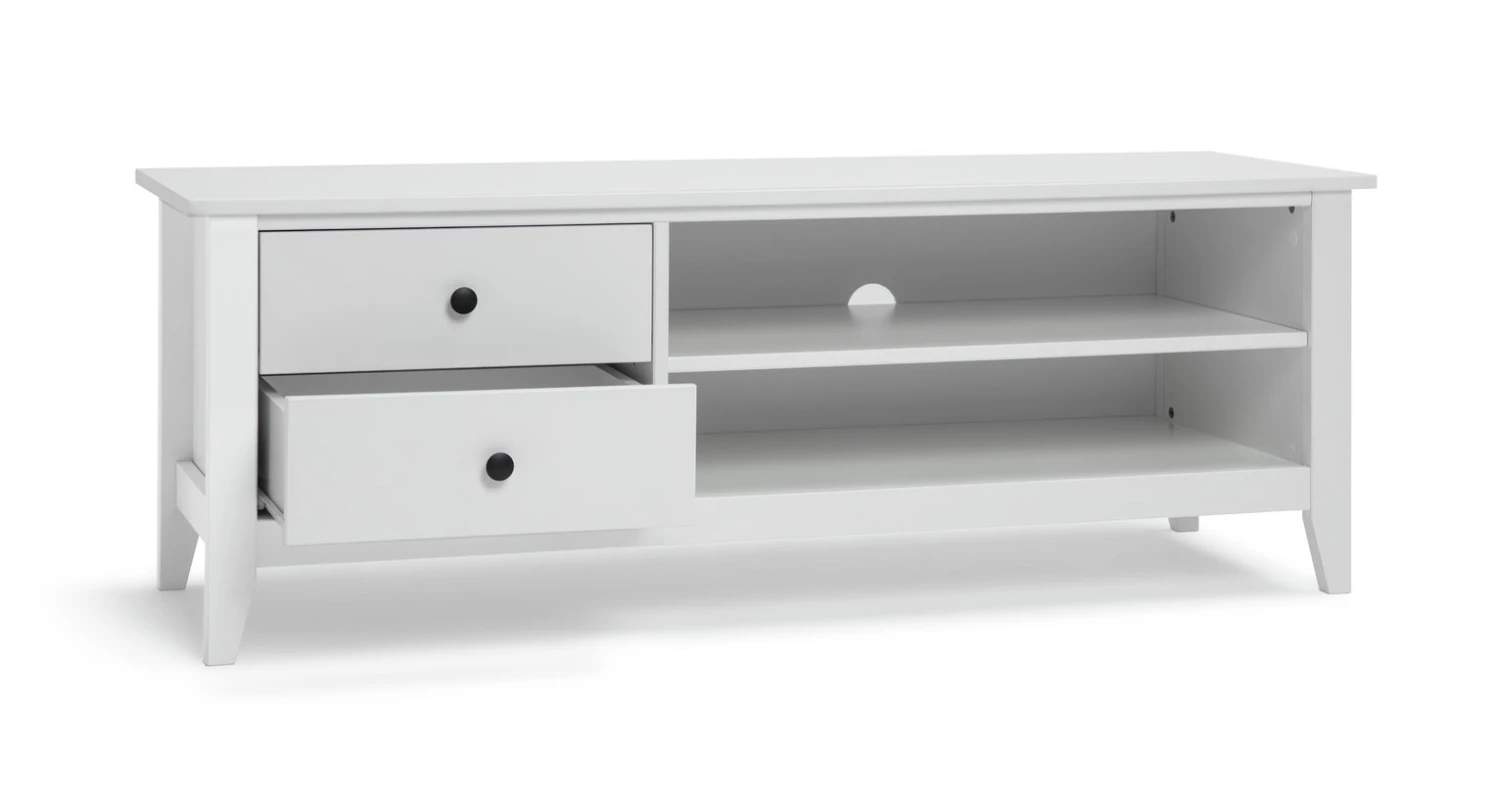 Flash Sale - Habitat Minato 2 Drawer TV Unit White TV Stands And Units - Image 6