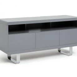 Best Price - Habitat Sleigh TV Unit Gloss Grey TV Stands And Units
