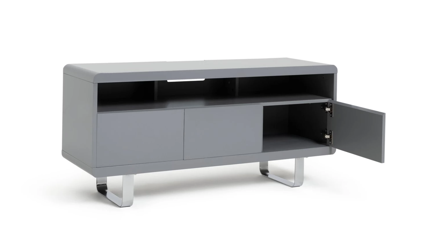 Best Price - Habitat Sleigh TV Unit Gloss Grey TV Stands And Units - Image 4