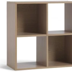 Flash Sale - Habitat Squares 4 Cube Storage Unit Oak Effect Storage