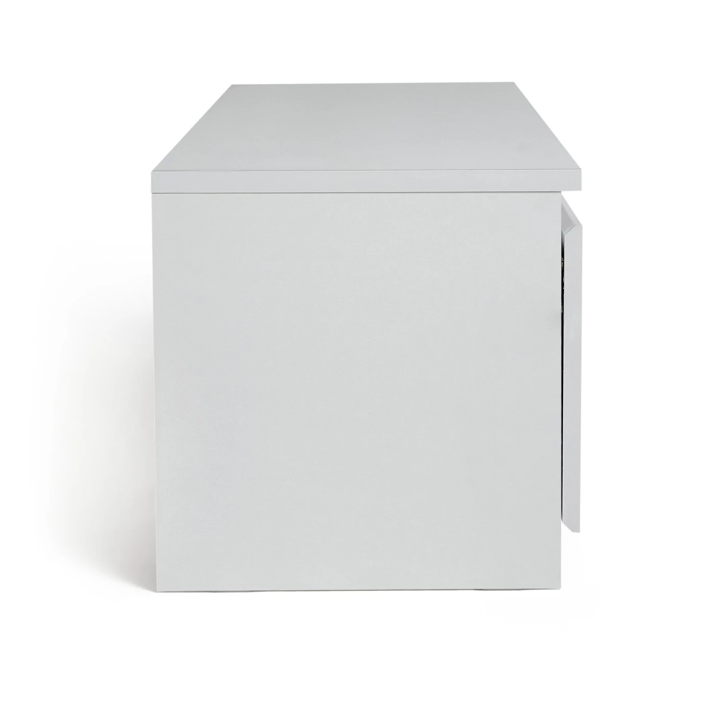 Shipping Included - Habitat Jenson 3 Door Large TV Unit White White Gloss TV Stands And Units - Image 3