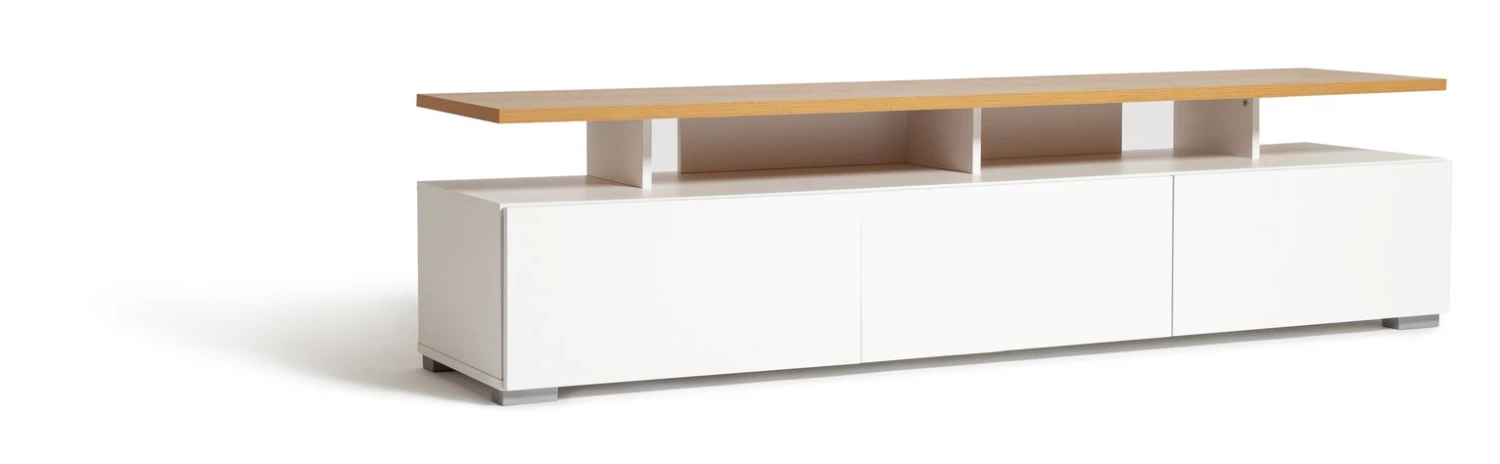 On Sale - Habitat Floating Large TV Unit White TV Stands And Units