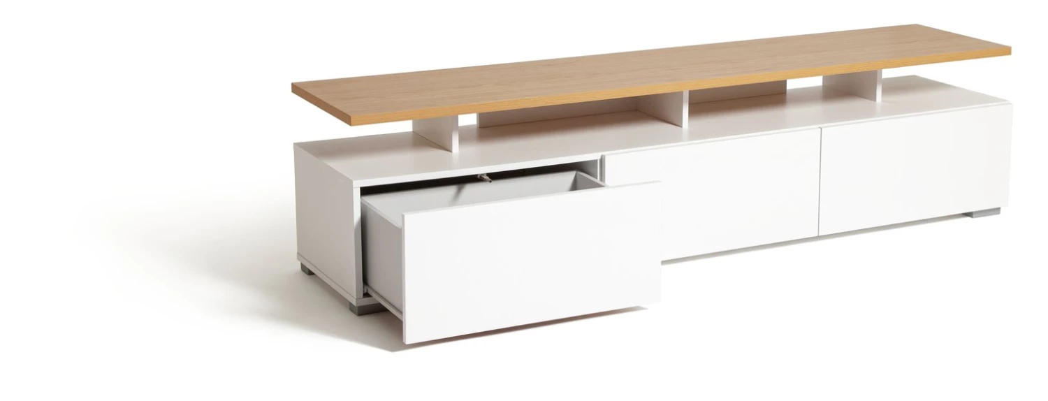 On Sale - Habitat Floating Large TV Unit White TV Stands And Units - Image 5