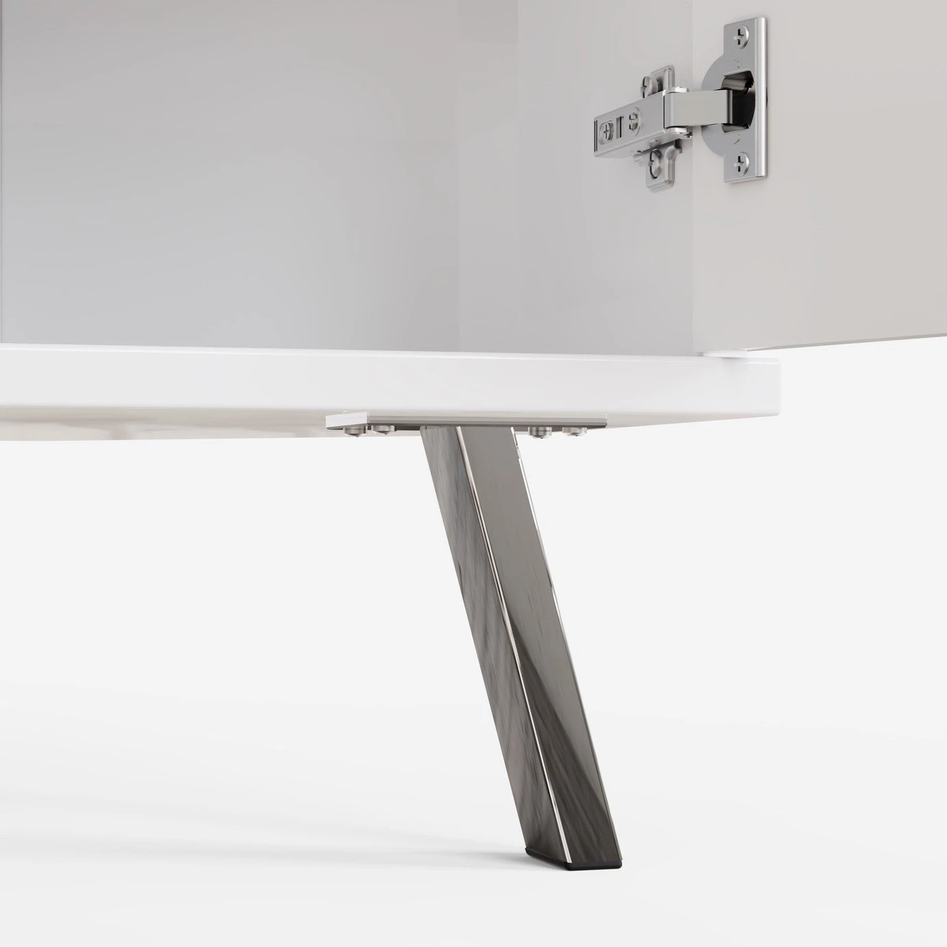 Free Shipping - Frank Olsen Elevate 2 Door Corner TV Unit White Furniture - Image 7