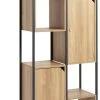 Shipping Included - Habitat Loft Living Tall Shelving Unit Light Oak Bookcases And Shelving