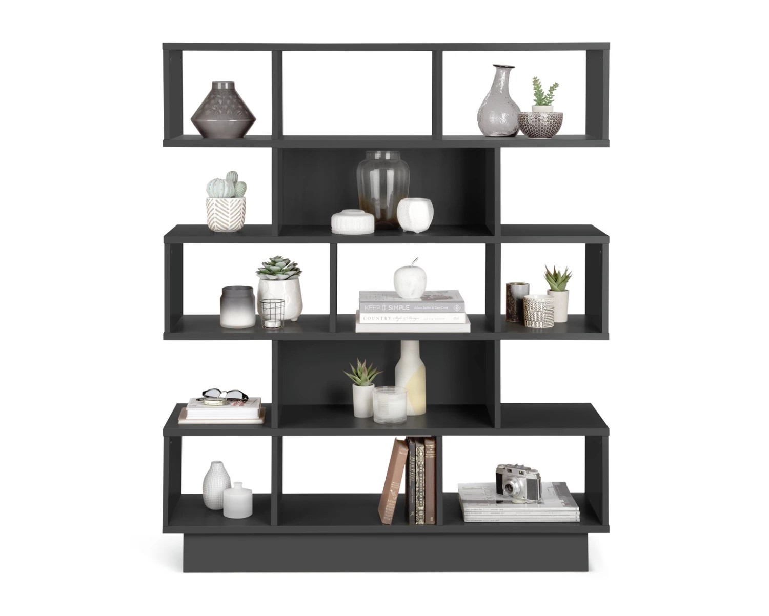Best Price - Habitat Cubes Wide Bookcase Black Storage - Image 9