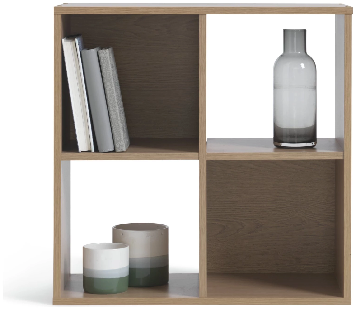 Flash Sale - Habitat Squares 4 Cube Storage Unit Oak Effect Storage - Image 5