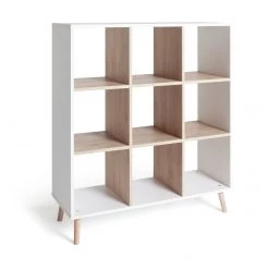 Best Price - Habitat Skandi Wide Shelving Unit White Bookcases And Shelving