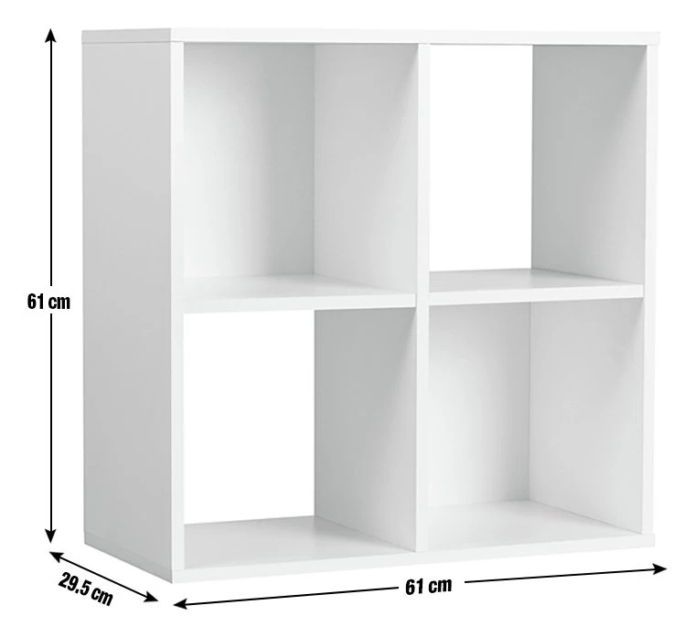 Flash Sale - Habitat Squares 4 Cube Storage Unit Oak Effect Storage - Image 8