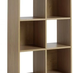 On Sale - Habitat Squares 6 Cube Storage Unit Oak Effect Bookcases And Shelving