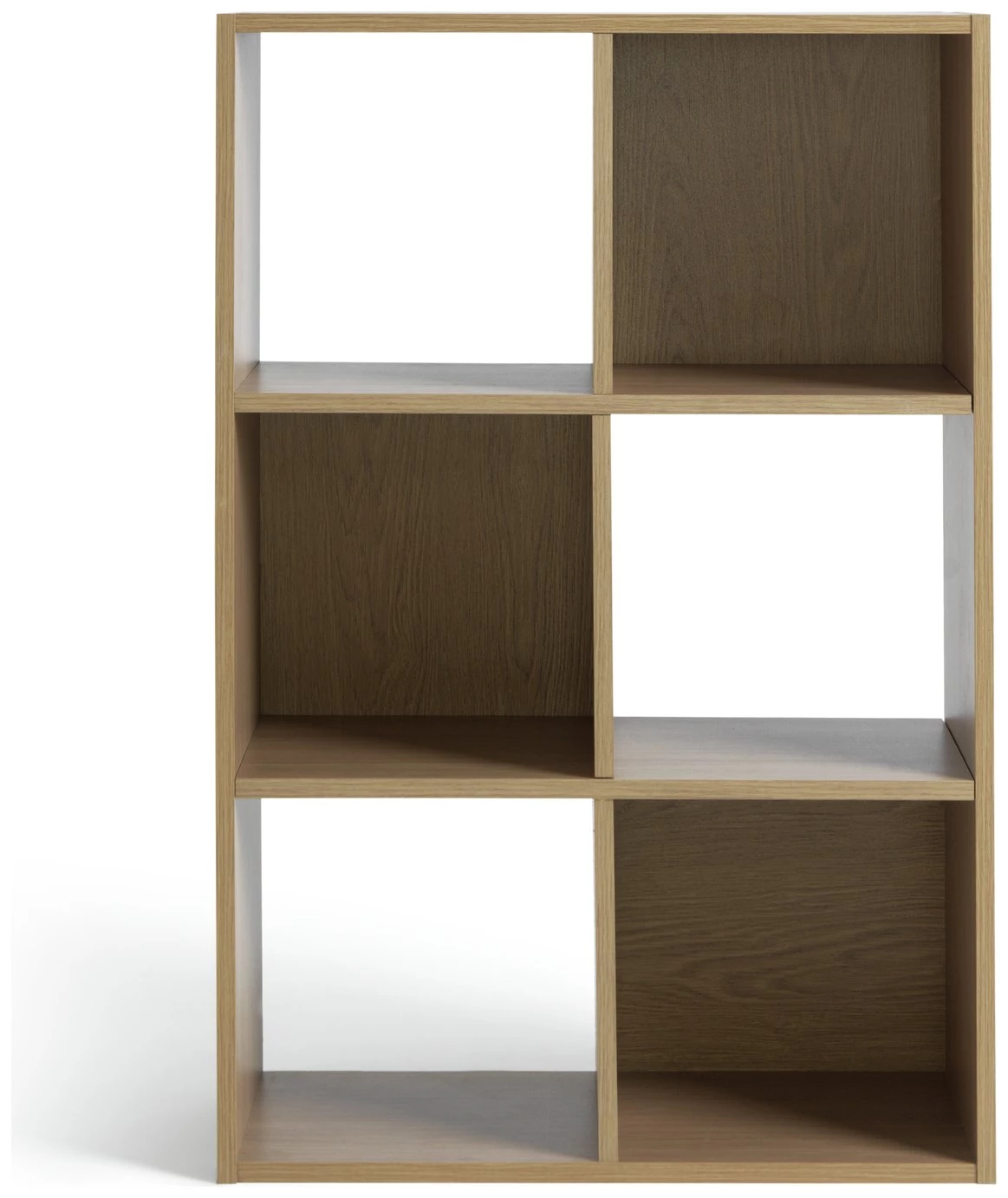 On Sale - Habitat Squares 6 Cube Storage Unit Oak Effect Bookcases And Shelving - Image 4