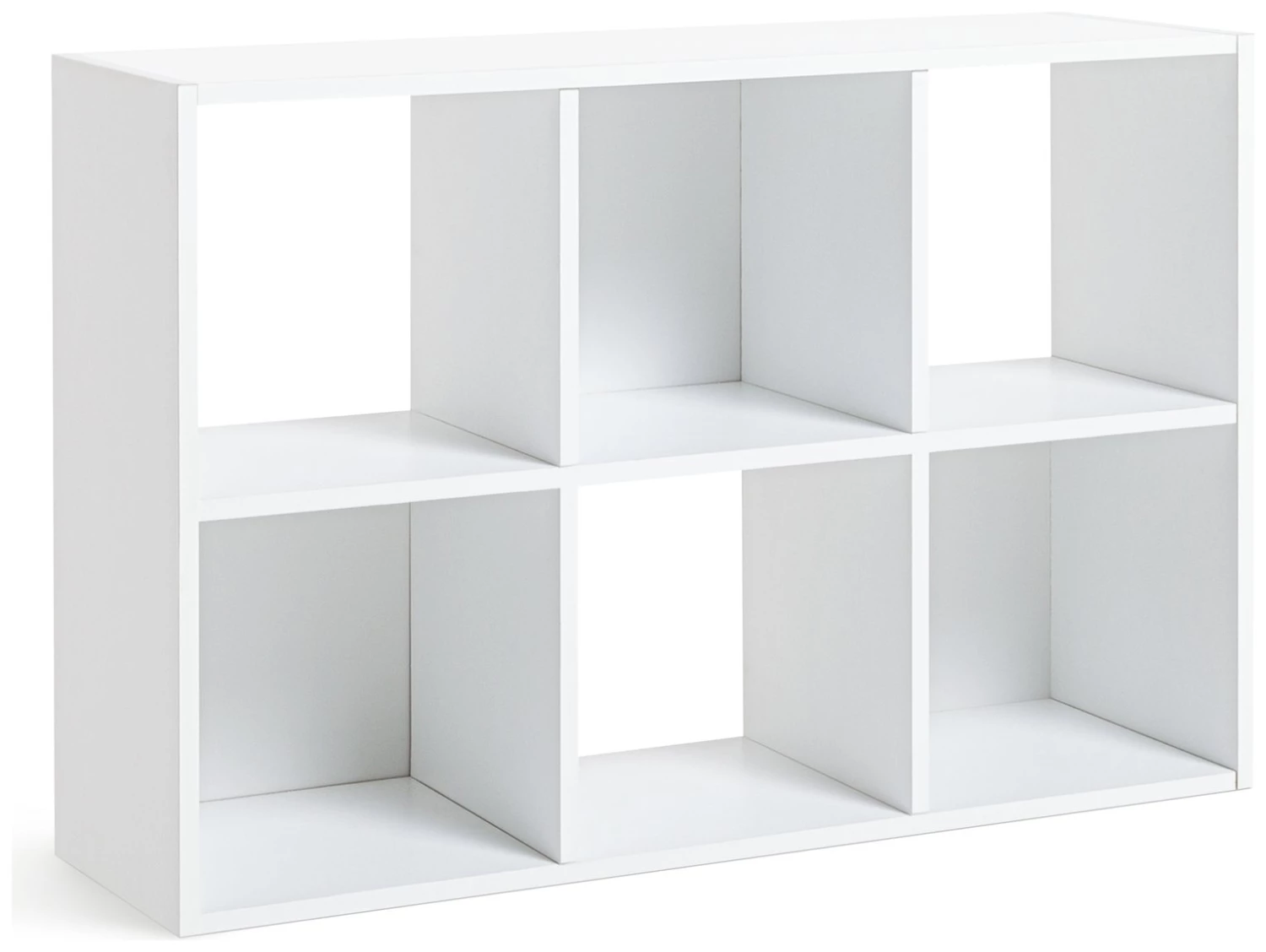 On Sale - Habitat Squares 6 Cube Storage Unit Oak Effect Bookcases And Shelving - Image 9