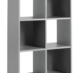 Flash Sale - Habitat Squares 6 Cube Storage Unit Grey Bookcases And Shelving