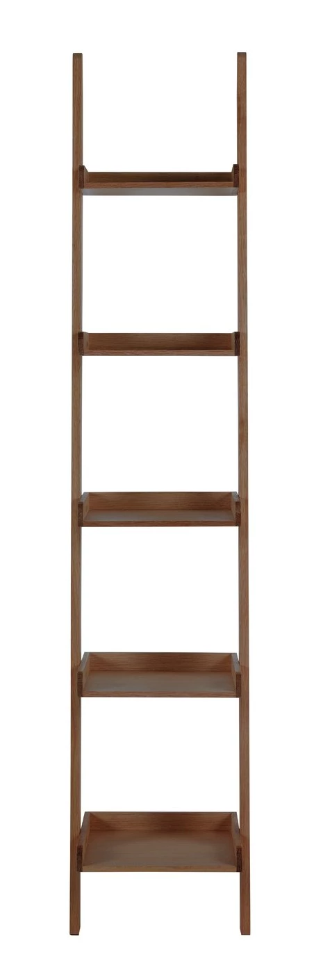 The Surprise Price - Habitat Jessie Tall & Narrow Ladder Shelf Walnut Veneer Bookcases And Shelving - Image 4